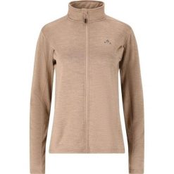 Damska kurtka dresowa z pełnym zamkiem błyskawicznym Whistler Juice. Brązowe koszulki sportowe damskie WHISTLER, bez wzorów, z dresówki, bez ramiączek, trekkingowe. Za 199.99 zł.