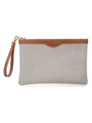 Lucky Bees Kopertówka "Clara" w kolorze jasnobrązowym - 29 x 19 x 1 cm rozmiar: onesize. Brązowe torebki wieczorowe damskie Lucky Bees, bez wzorów, z materiału, bez dodatków. Za 65.99 zł.