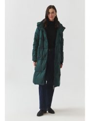 TATUUM Płaszcz puchowy "Morena" w kolorze zielonym rozmiar: 38. Niebieskie płaszcze damskie TATUUM, bez wzorów, z puchu, bez kaptura. Za 699.51 zł.
