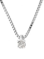 DYAMANT Złoty naszyjnik z diamentową zawieszką - dł. 42 cm rozmiar: onesize. Szare naszyjniki damskie Dyamant, z diamentem, złote. Za 1,035.99 zł.