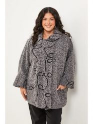 Curvy Lady Płaszcz przejściowy w kolorze szarym rozmiar: 48/50. Szare płaszcze damskie Curvy Lady, bez wzorów, bez kaptura. Za 195.99 zł.