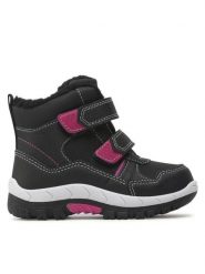 Sprandi Kozaki CP07-3403(III)DZ Czarny. Czarne kozaki dziewczęce Sprandi, bez wzorów, ze skóry, bez obcasa, bez zapięcia. Za 159.99 zł.