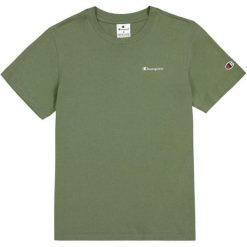 Koszulka damska Champion SS Tee 118091. Zielone koszulki damskie Champion, bez wzorów, bez kołnierzyka, bez ramiączek. Za 85.00 zł.
