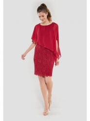 SWING Sukienka w kolorze czerwonym rozmiar: 38. Czerwone sukienki damskie Swing, bez wzorów, z koronki, bez ramiączek. Za 217.99 zł.