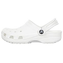 Japonki Crocs Classic, Biały, Dla obu płci. Białe klapki damskie Crocs, bez wzorów, z materiału, bez obcasa, bez zapięcia. W wyprzedaży za 191.25 zł.