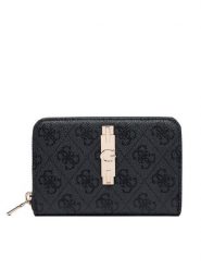 Guess Portfel Yvonne Logo Slg SWSG23 78140 Szary ciemny. Szare portfele damskie Guess, z aplikacjami, ze skóry. Za 264.99 zł.