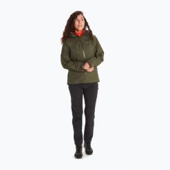 Kurtka przeciwdeszczowa damska Marmot Mitre Peak Gore Tex. Zielone kurtki damskie Marmot, xs, bez wzorów, z gore-texu, bez kaptura. Za 899.99 zł.