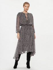 Pepe Jeans Sukienka codzienna Alicia PL953436 Czarny Regular Fit. Czarne sukienki damskie Pepe Jeans, bez wzorów, z jeansu, bez ramiączek. Za 349.99 zł.