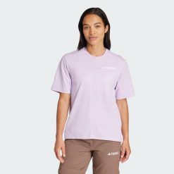 Koszulka Terrex Multi Climacool. Czerwone bluzki damskie Adidas, s, bez wzorów, bez kołnierzyka, bez ramiączek. W wyprzedaży za 119.40 zł.
