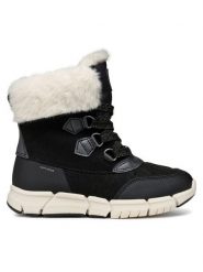Geox Śniegowce J Flexyper Girl B Ab J46APA 0AU50 C9B1P M Czarny. Czarne kozaki dziewczęce Geox, bez wzorów, ze skóry, bez obcasa, bez zapięcia. Za 429.99 zł.