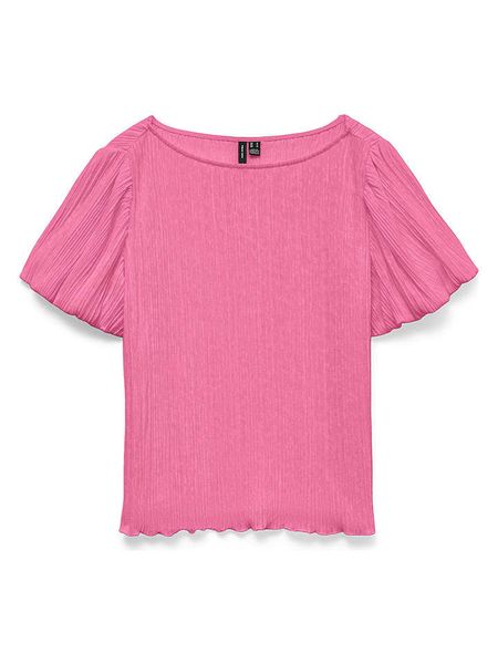 Vero Moda Bluzka w kolorze różowym rozmiar: S. Różowe bluzki damskie Vero Moda, s, bez wzorów, bez kołnierzyka, bez ramiączek. Za 66.93 zł.