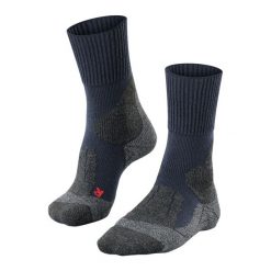Skarpetki damskie Falke TK1. Niebieskie skarpetki damskie Falke, bez wzorów, z elastanu. Za 161.50 zł.