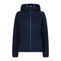 Bluza damska z kapturem CMP. Niebieskie bluzy damskie CMP, bez wzorów, z kapturem. Za 338.05 zł.