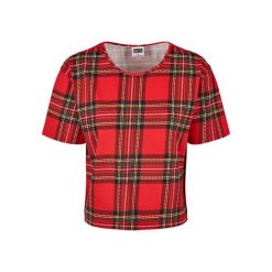 Damska klasyczny tartanowy Koszulka miejski oversize. Czarne bluzki damskie Urban Classics, bez wzorów, klasyczne, bez kołnierzyka, bez ramiączek. Za 102.00 zł.