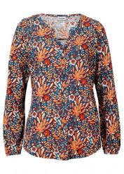 Tunika T-shirtowa z czystej bawełny organicznej. Brązowe tuniki damskie bonprix, bez wzorów, z bawełny, bez kołnierzyka, bez ramiączek. Za 79.99 zł.