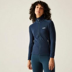 Kurtka softshell turystyczna damska Regatta Malana. Niebieskie kurtki sportowe damskie Regatta, m, bez wzorów, z elastanu, bez kaptura. Za 217.00 zł.