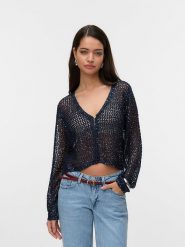 Vero Moda Kardigan w kolorze granatowym rozmiar: L. Niebieskie kardigany damskie Vero Moda, l, bez wzorów. Za 87.95 zł.