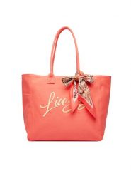 Liu Jo Torebka AA6200 T546A Koralowy. Pomarańczowe shopper bag Liu Jo, bez wzorów, z materiału, bez dodatków. Za 469.99 zł.