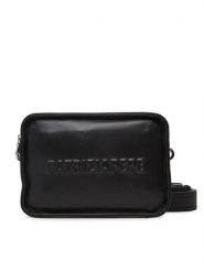 Patrizia Pepe Torebka 2B0127/L113 Czarny. Czarne listonoszki damskie Patrizia Pepe, bez wzorów, ze skóry, bez dodatków. Za 569.99 zł.