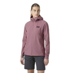 Damska kurtka wodoodporna Helly Hansen Blaze Softshell. Fioletowe kurtki damskie Helly Hansen, bez wzorów, z softshellu, bez kaptura. Za 638.00 zł.