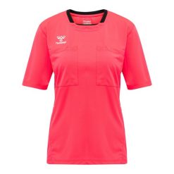 Koszulka sędziowska damska Hummel hml referee chevron. Czerwone bluzki damskie Hummel, l, bez wzorów, sportowe, bez kołnierzyka, bez ramiączek. Za 191.00 zł.