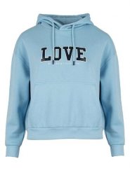 Roadsign Bluza w kolorze błękitnym rozmiar: XXL. Niebieskie bluzy damskie Roadsign, xxl, bez wzorów, z kapturem. Za 59.95 zł.