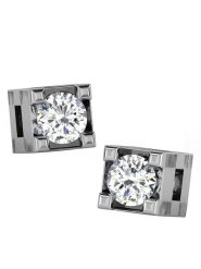 Diamant Vendôme Złote kolczyki-wkrętki z diamentami rozmiar: onesize. Szare kolczyki damskie Diamant Vendöme, z diamentem, złote. Za 521.99 zł.