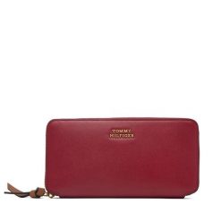 Portfel Tommy Hilfiger. Czerwone portfele damskie Tommy Hilfiger, bez wzorów. Za 329.99 zł.