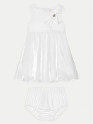 Guess Sukienka codzienna A5RK10 WFE70 Biały Regular Fit. Białe sukienki dziewczęce Guess, z aplikacjami, z syntetyku, bez ramiączek, proste. Za 199.99 zł.