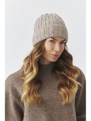 TATUUM Czapka "Gora" w kolorze szarobrązowym rozmiar: onesize. Brązowe czapki damskie TATUUM, bez wzorów, z materiału. Za 160.96 zł.