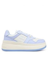 Tommy Jeans Sneakersy Tjw Retro Basket Flatform Ess EN0EN02506 Niebieski. Niebieskie obuwie sportowe damskie Tommy Jeans, z jeansu, bez zapięcia. Za 239.99 zł.