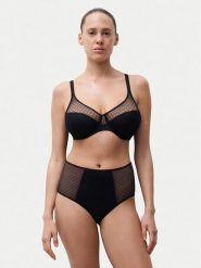 Chantelle Figi klasyczne z wysokim stanem Norah Chic C16M80 Czarny. Czarne figi Chantelle, bez wzorów, z syntetyku. Za 149.99 zł.
