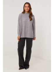 Soft Cashmere Golf w kolorze szarym rozmiar: 34/36. Szare golfy damskie Soft Cashmere, bez wzorów, z kaszmiru, bez ramiączek. Za 152.99 zł.
