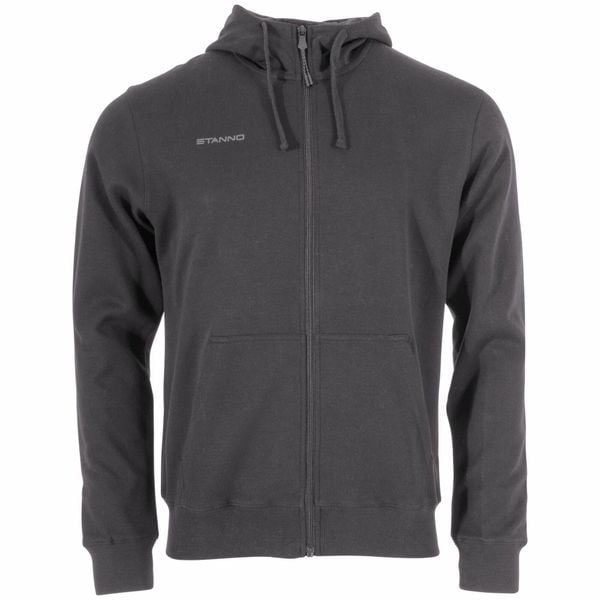 Bluza z kapturem i zamkiem błyskawicznym Stanno Base. Szare bluzy damskie STANNO, xl, bez wzorów, z bawełny, z kapturem. Za 247.40 zł.