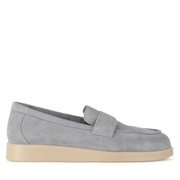 Mokasyny GINO ROSSI. Szare mokasyny damskie Gino Rossi, bez obcasa. Za 279.99 zł.