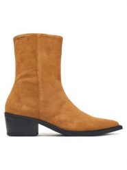 Vagabond Shoemakers Botki Kelsey 6210-140-12 Brązowy jasny. Brązowe botki damskie Vagabond Shoemakers, bez obcasa, na słupku, bez zapięcia. Za 739.99 zł.