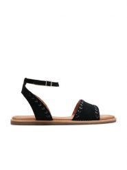 Clarks Skórzane sandały "Maritime May" w kolorze czarnym rozmiar: 36. Czarne sandały damskie Clarks, bez wzorów, ze skóry, z otwartym noskiem, bez obcasa, bez zapięcia. Za 140.53 zł.
