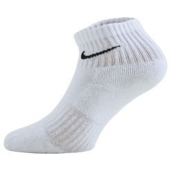 Amortyzowane Skarpety Za Kostkę Unisex Dla Dorosłych (zestaw 3 Sztuk). Białe skarpetki damskie Nike, bez wzorów. Za 97.99 zł.