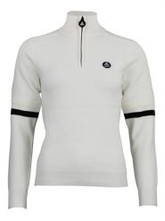 Peak Mountain Sweter "Asta" w kolorze kremowym rozmiar: M. Brązowe swetry klasyczne damskie Peak Mountain, m, bez kołnierzyka. Za 217.99 zł.