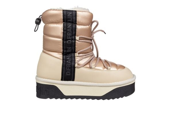 Śniegowce D Franklin Boots Nordic V2 Bomb Beig 206004, Beżowy, Materiał - 36. Brązowe śniegowce damskie D.Franklin, z gumy, za kostkę. W wyprzedaży za 224.10 zł.