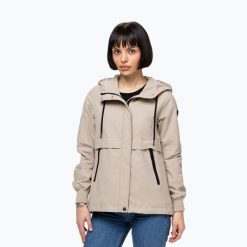 Kurtka damska Pitbull Avalon Hooded. Brązowe kurtki damskie PITBULL, l, bez wzorów, z nylonu, bez kaptura. Za 209.99 zł.