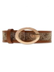 Guess Pasek w kolorze jasnobrązowym rozmiar: 90. Brązowe paski damskie Guess, z aplikacjami, z materiału. Za 174.95 zł.