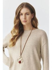 TATUUM Naszyjnik z zawieszką - dł. 92 cm rozmiar: onesize. Naszyjniki damskie TATUUM, z agatem, metalowe. Za 82.99 zł.