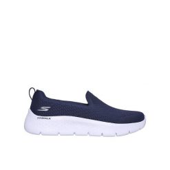 Buty damskie sportowe wsuwane Skechers GO WALK FLEX. Niebieskie obuwie sportowe casual damskie Skechers, trekkingowe. W wyprzedaży za 219.00 zł.