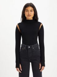 Levi´s Sweter "Jupiter" w kolorze czarnym rozmiar: XL. Czarne swetry klasyczne damskie s, bez kołnierzyka. Za 118.84 zł.