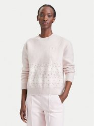 Guess Sweter V6BR16 Z2278 Różowy jasny Regular Fit. Czerwone swetry klasyczne damskie Guess, m, z syntetyku, bez kołnierzyka. Za 434.99 zł.