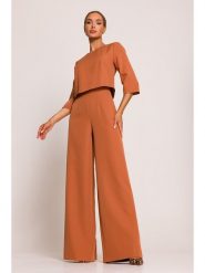 Made of emotion Kombinezon w kolorze pomarańczowym rozmiar: M. Pomarańczowe kombinezony damskie Made Of Emotion, m, bez wzorów, bez kołnierzyka, bez ramiączek. Za 232.78 zł.