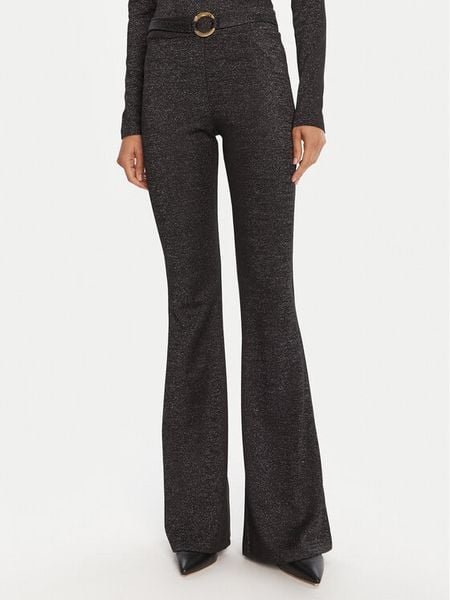 Just Cavalli Spodnie materiałowe 79PAC101 J0251 Czarny Flare Fit. Czarne spodnie materiałowe damskie Just Cavalli, bez wzorów, z materiału. Za 437.99 zł.