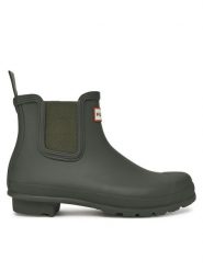Hunter Kalosze WFS2078RMA Khaki. Brązowe kalosze damskie Hunter, bez wzorów, z kauczuku. Za 309.99 zł.
