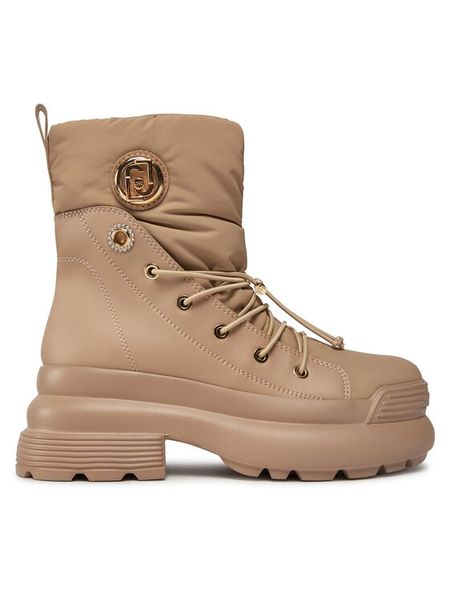 Liu Jo Trzewiki Amy 15 SF3119 TX349 Beżowy. Brązowe botki damskie Liu Jo, ze skóry, bez obcasa, na płaskiej podeszwie, bez zapięcia. Za 909.99 zł.